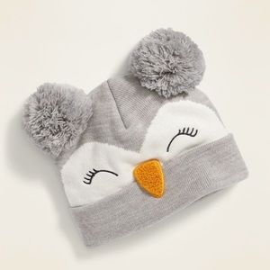 Critter Pom-Pom Beanie